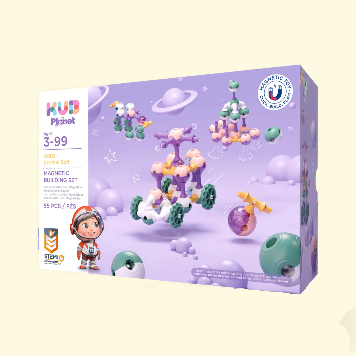 KUB Planet Magnetic Building Set, 55pc