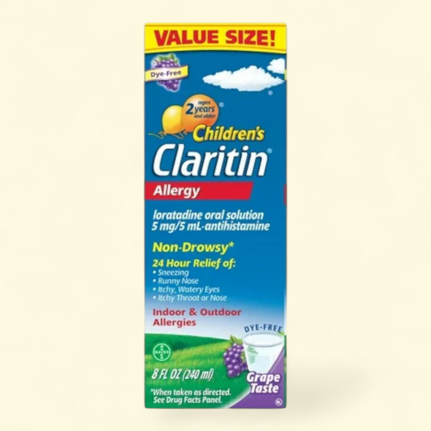 Claritin Children's Allergy Medicine, 8 oz