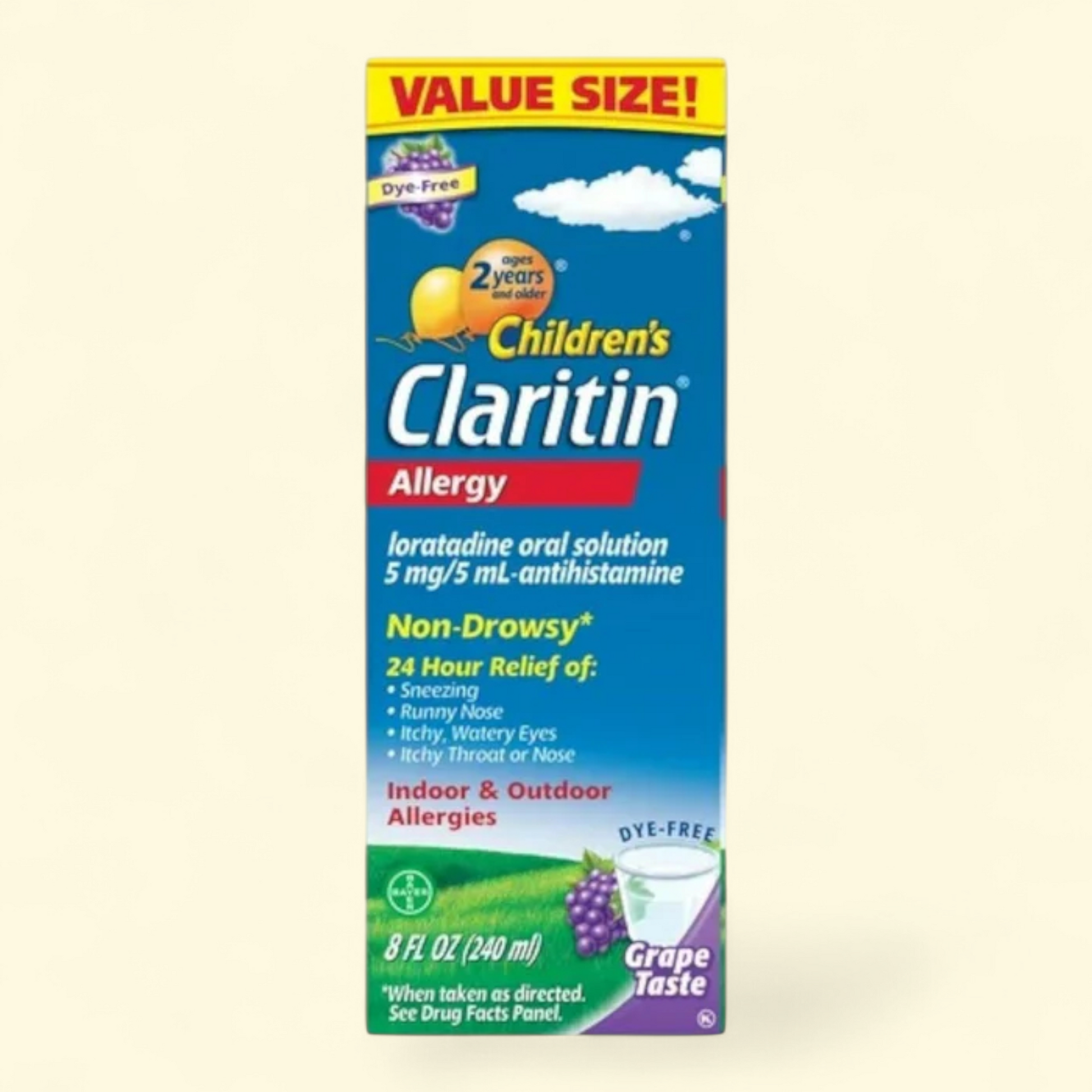 Claritin Children's Allergy Medicine, 8 oz