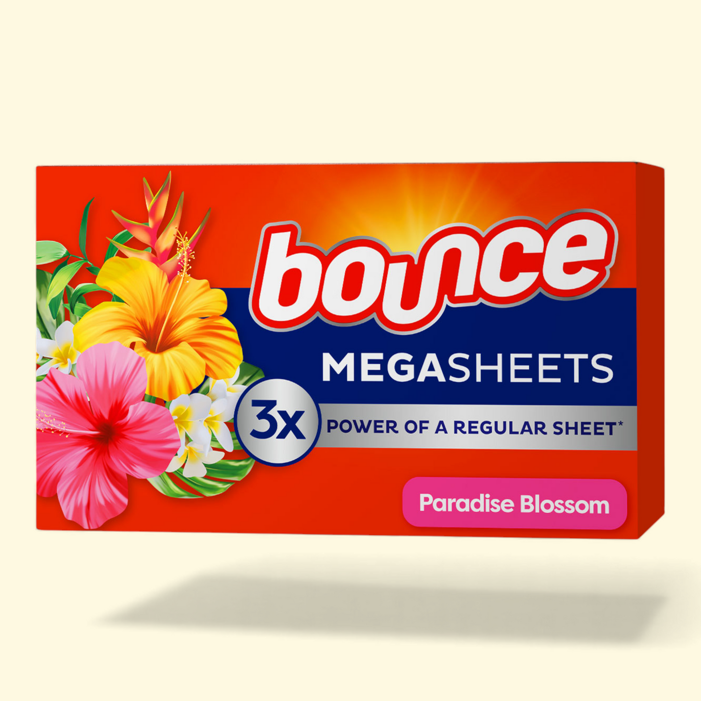 Bounce Fabric Softener Dryer Sheets, Paradise Blossom Scent, 50 Count
