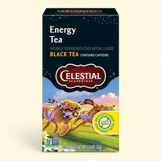 Celestial Seasonings Energy Black Tea, Caffeinated, 20 Count