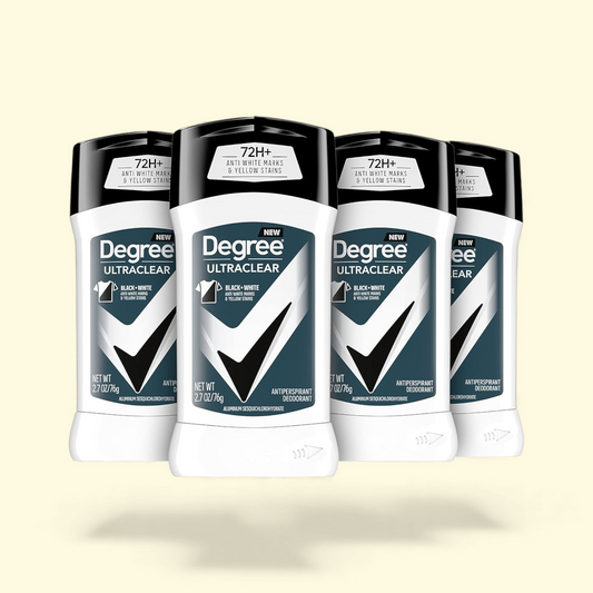 Degree Men UltraClear+ Antiperspirant Deodorant, Black & White, 2.7 oz, 5-pack