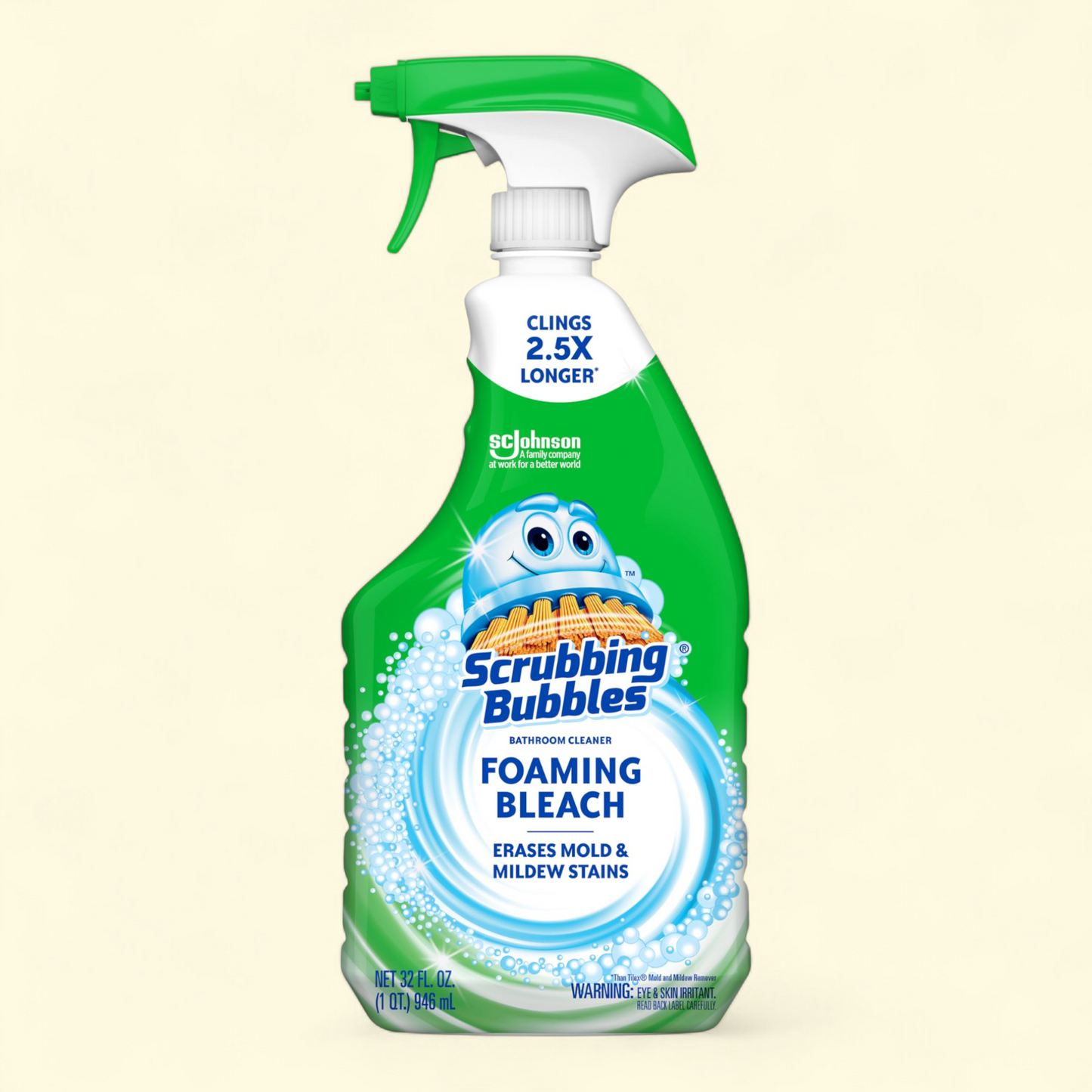 Scrubbing Bubbles Foaming Bleach Bathroom Cleaner, 32 oz