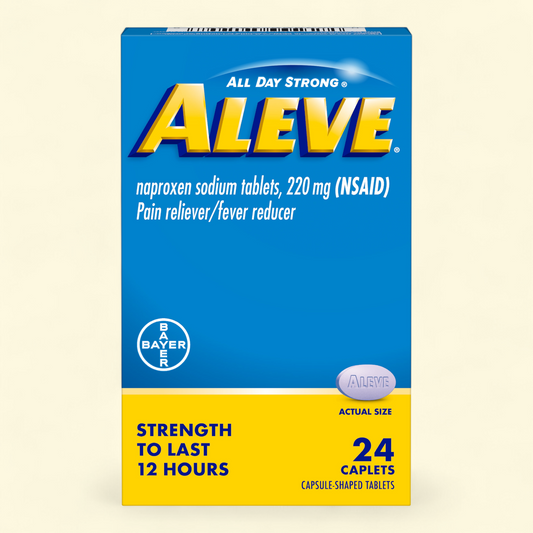 Aleve Naproxen Sodium Tablets, 24 Count