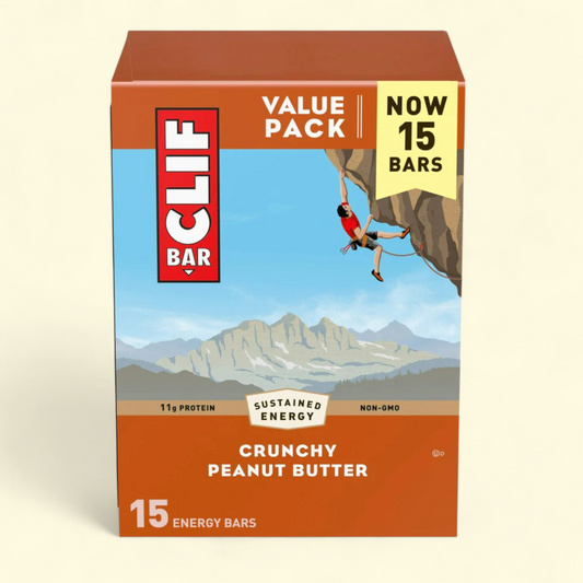 Clif Bar Crunchy Peanut Butter Energy Bars, 15ct
