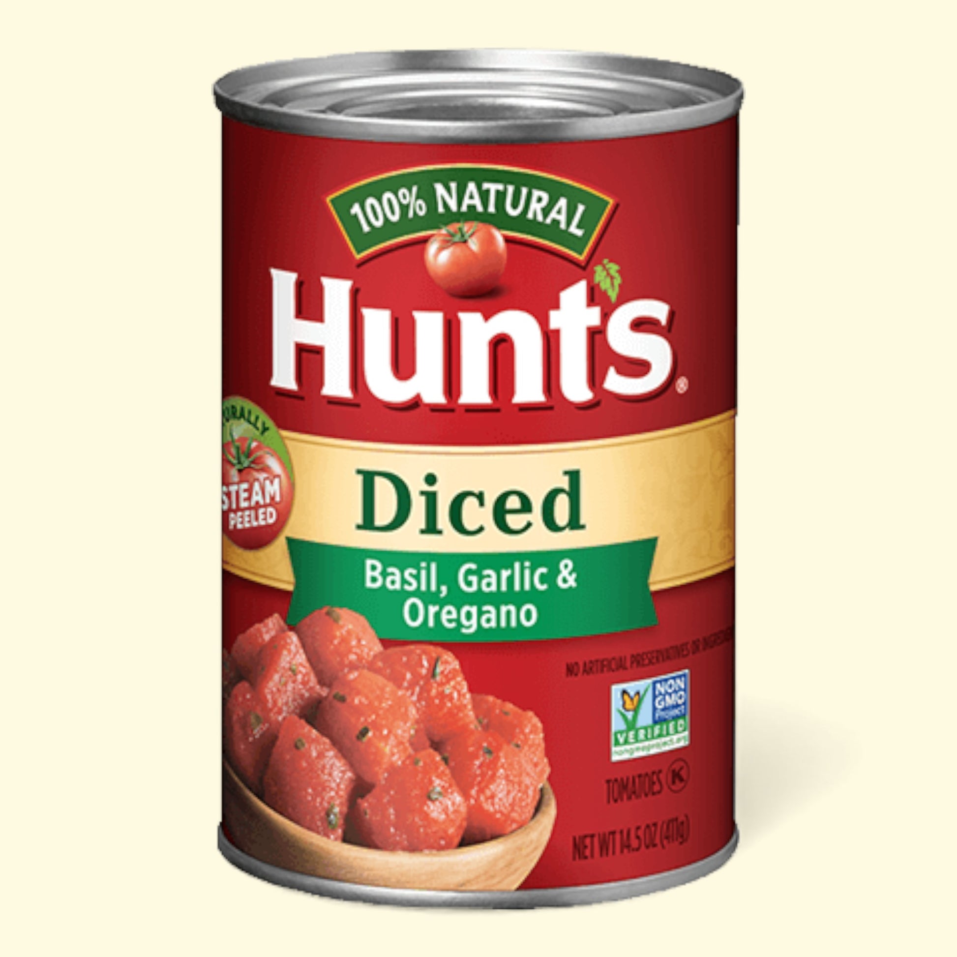 Hunt's Diced Tomatoes with Basil, Garlic and Oregano, 14.5 oz Can — authentic US product shipped worldwide by Treatspree