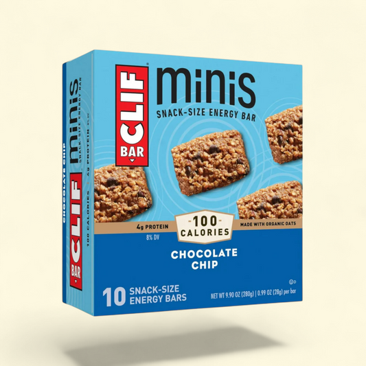 CLIF BAR Minis, Chocolate Chip Flavor, 10ct