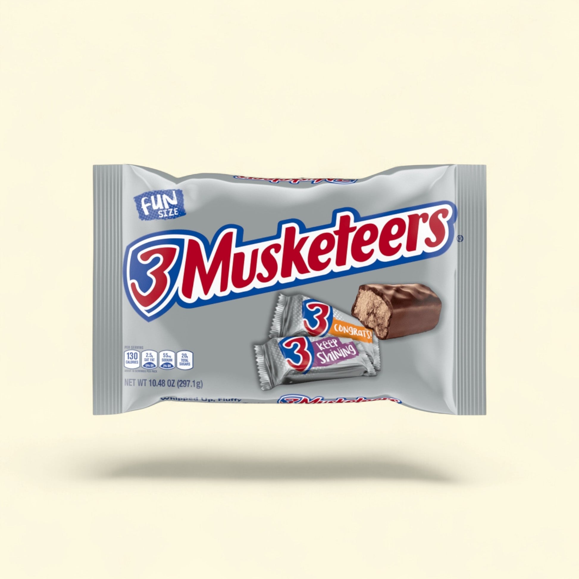 3 Musketeers Fun Size Chocolate Candy Bars, 10.48 oz. — authentic US product shipped worldwide by Treatspree