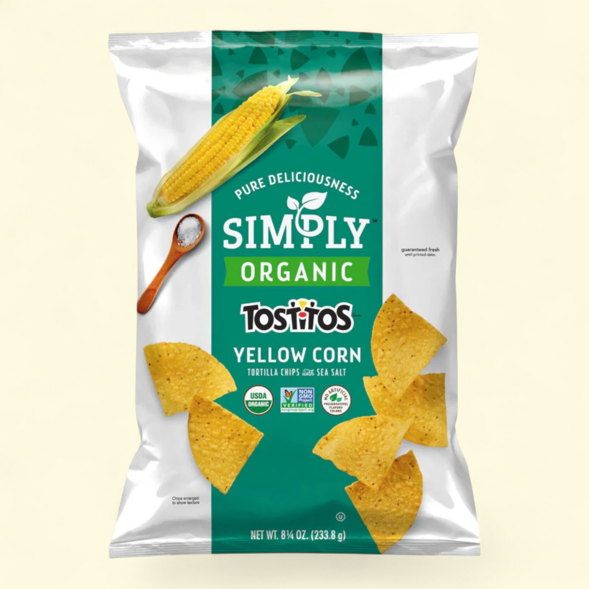 Tostitos Simply Organic Yellow Corn Tortilla Chips, 8.25 oz — authentic US product shipped worldwide by Treatspree