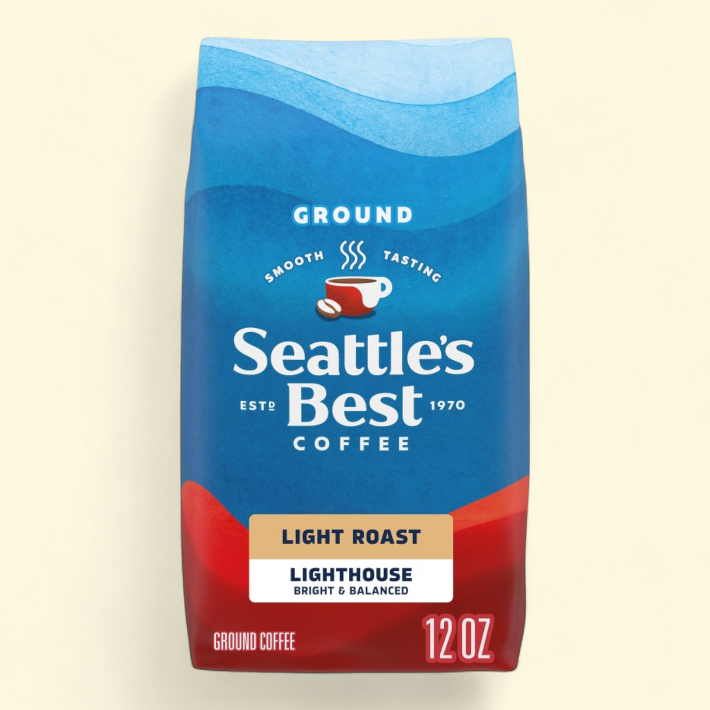 Seattle's Best Coffee Lighthouse Light Roast Ground Coffee, 12 oz
