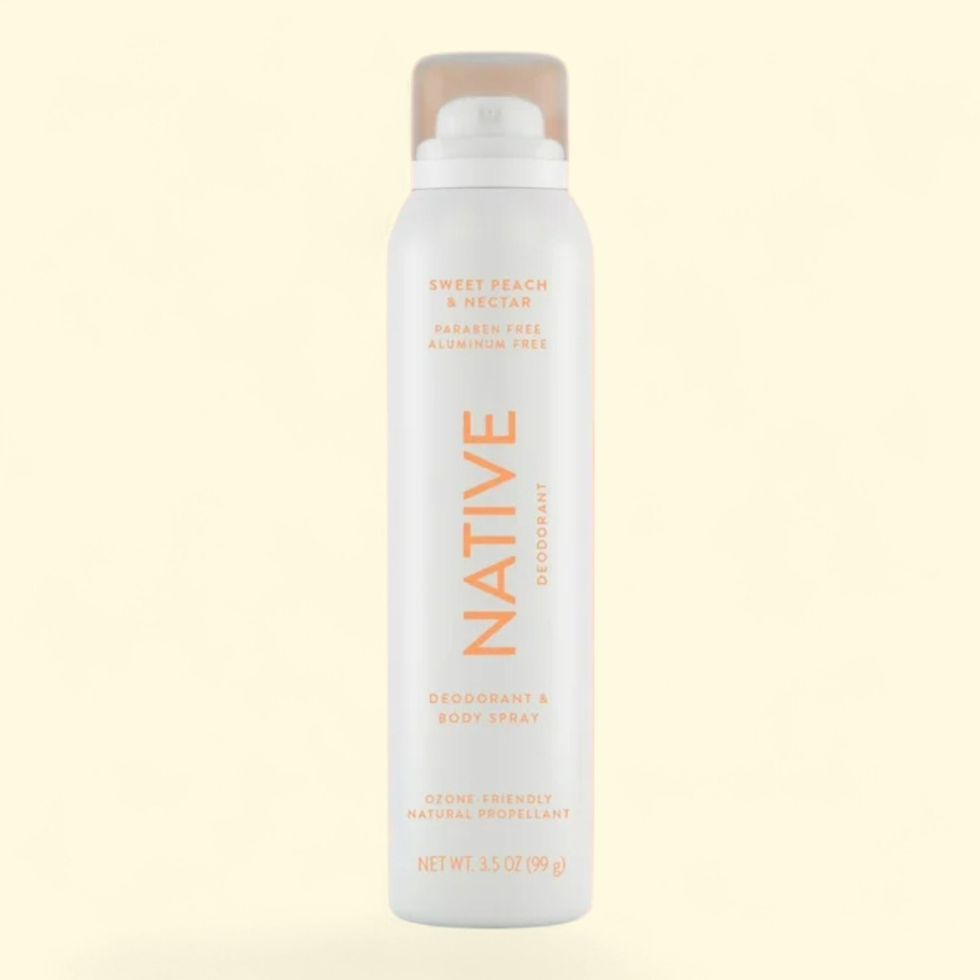 Native deodorant and body spray bottle