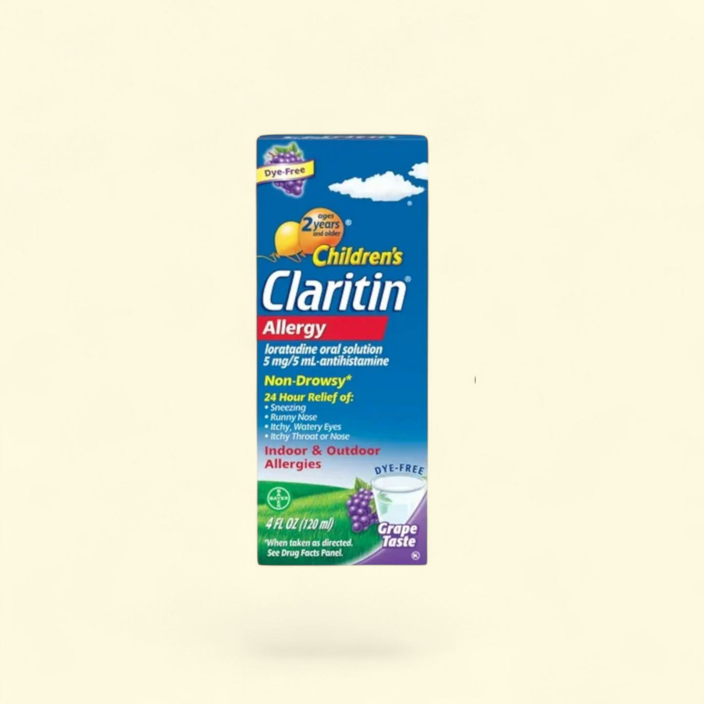 Children's Claritin, Loratadine Antihistamine Grape Syrup, 4 fl oz