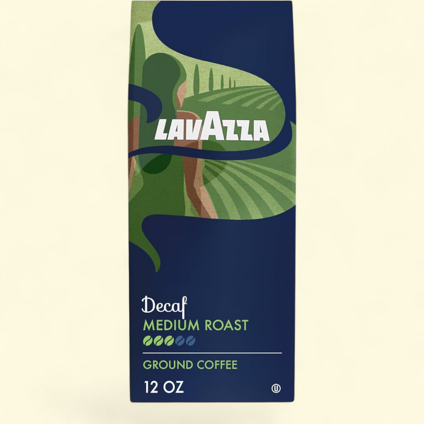 LavAzza Ground Decaf Coffee, Medium, 12 oz