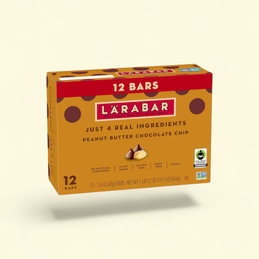 Larabar Peanut Butter Chocolate Chip Bars, 19.2 oz, 12 Count — authentic US product shipped worldwide by Treatspree