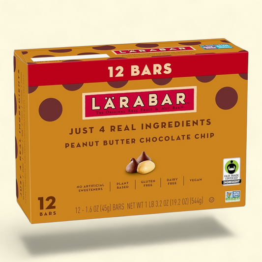 Larabar Peanut Butter Chocolate Chip Bars, 19.2 oz, 12 Count
