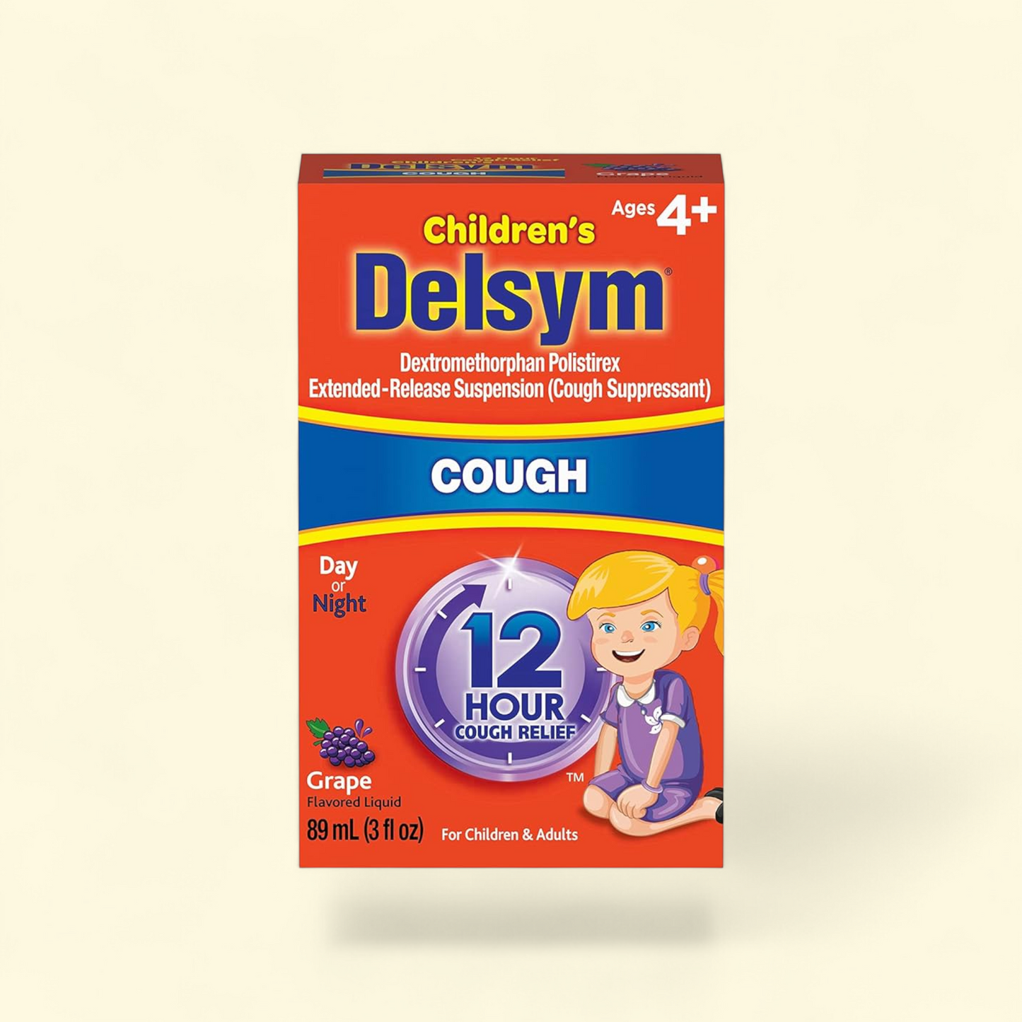 Delsym Children's Cough Suppressant Liquid, 3 Ounce