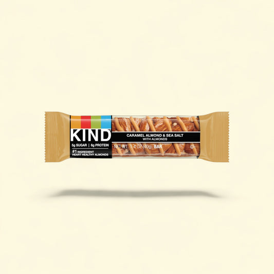 KIND Caramel Almond & Sea Salt Snack Bars, 1.4 oz, 6 Count — authentic US product shipped worldwide by Treatspree