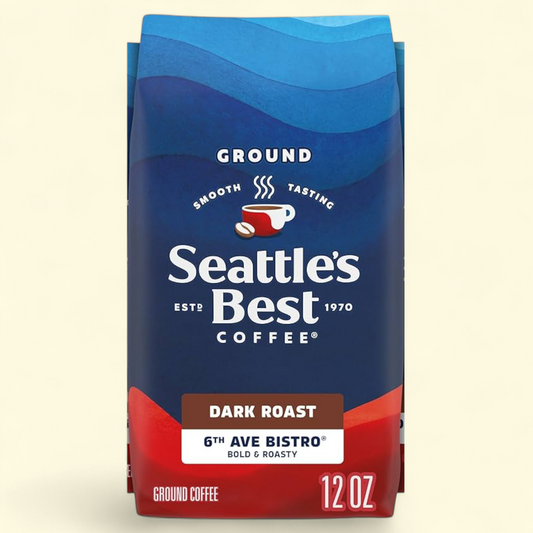 Seattle’s Best Coffee 6th Ave Bistro Dark Roast Ground Coffee, 12 oz