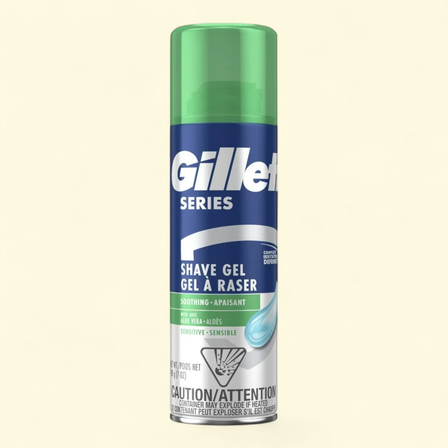 Gillette Series Soothing Shave Gel for Men, 7 oz