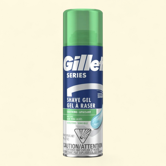 Gillette Series Soothing Shave Gel for Men, 7 oz
