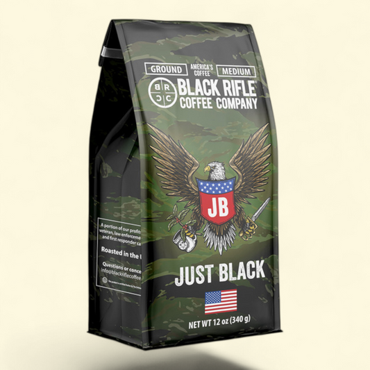 Black Rifle Coffee Company Just Black Medium Roast Ground Coffee, 12 oz