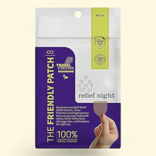 The Friendly Patch Relief Night Pain Patches, 8 Count, Arnica Melatonin