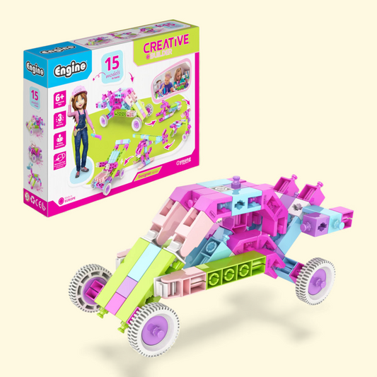 Engino STEM Girls Building Toys, 15 Model Set, Ages 6+