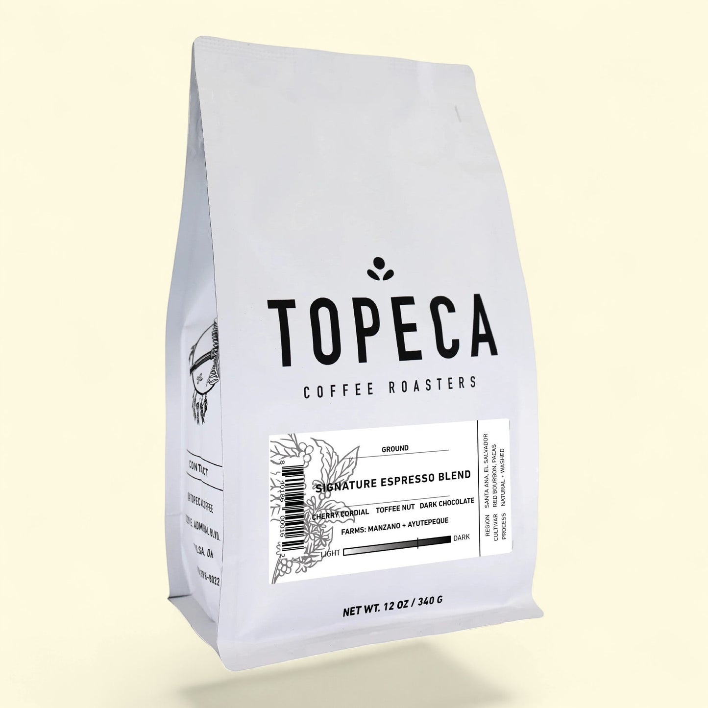 Topeca Coffee Signature Espresso Blend, 12 oz