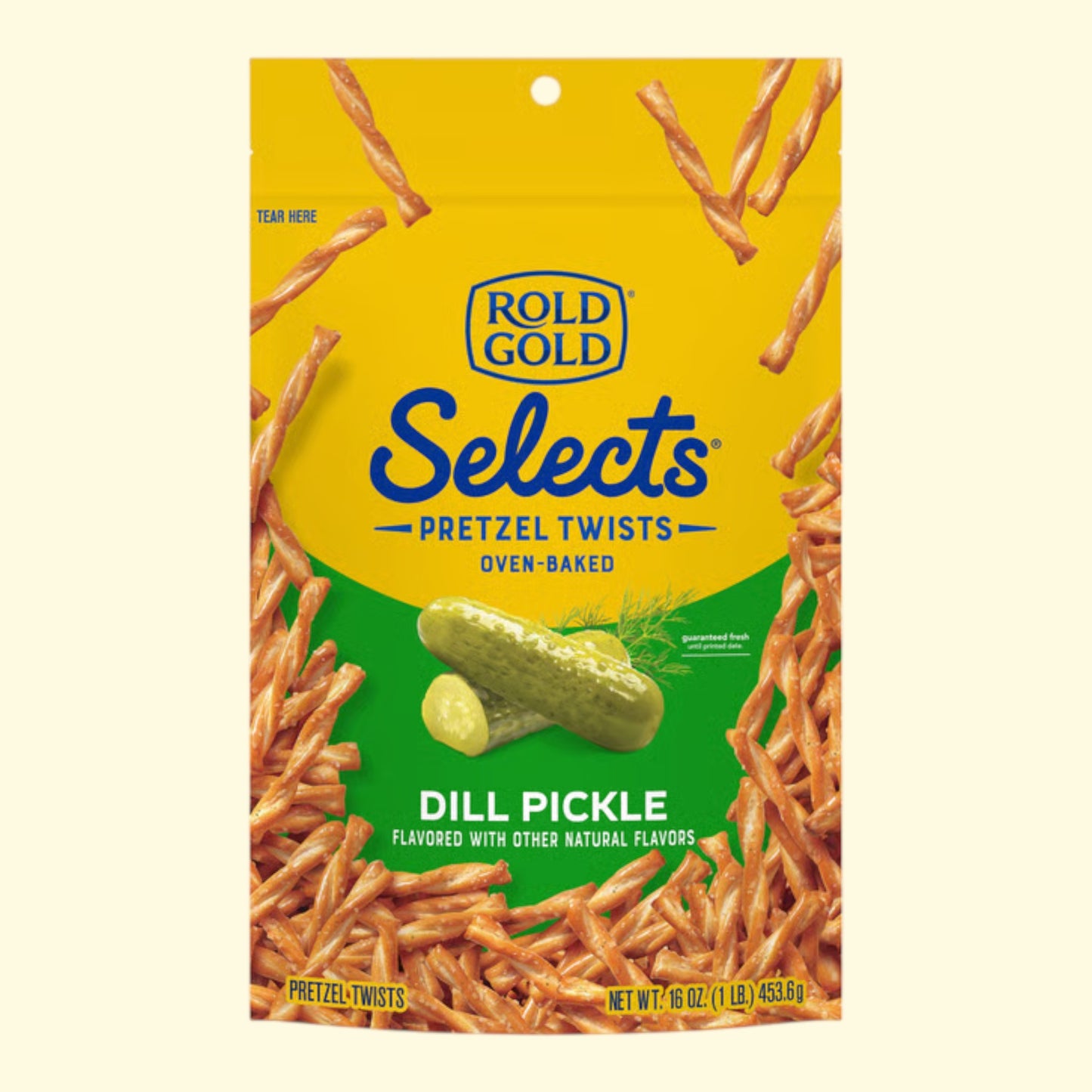 Rold Gold Dill Pickle Pretzels, 16oz — authentic US product shipped worldwide by Treatspree