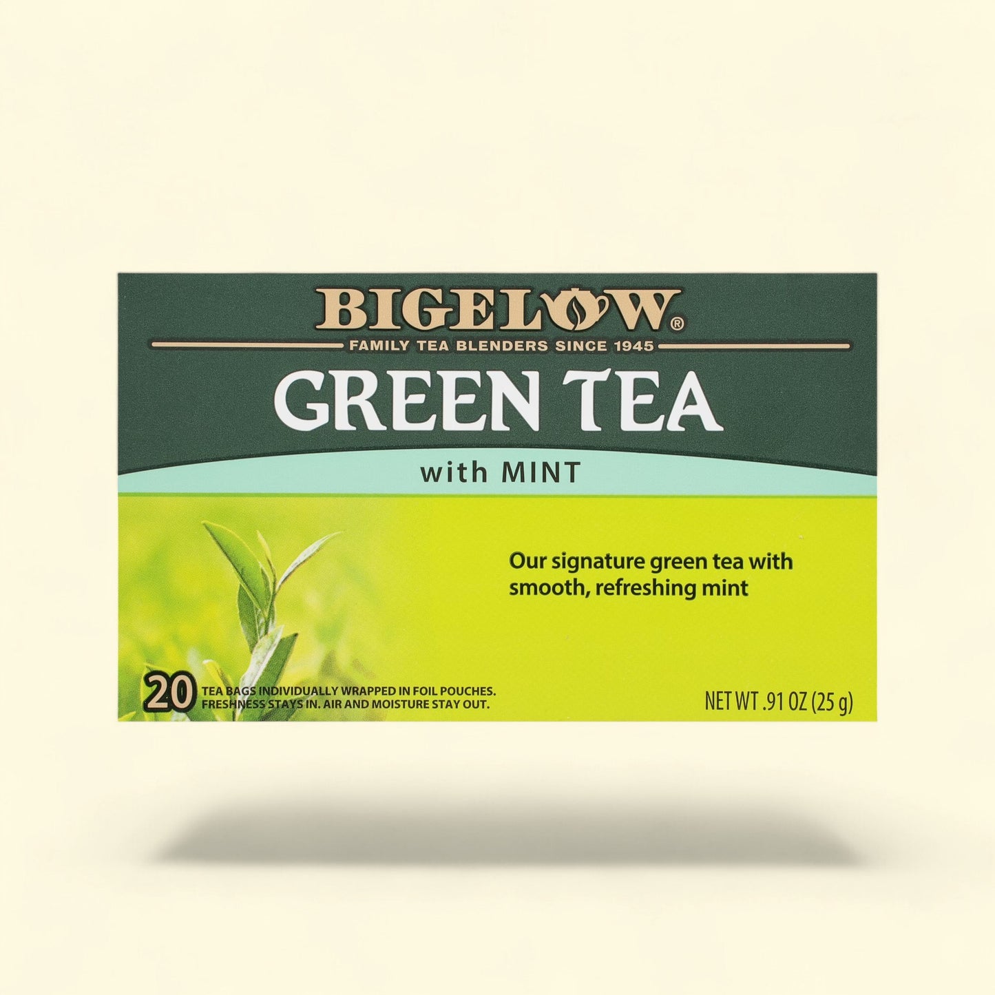 Bigelow Green Tea with Mint Tea Bags, Standard Size