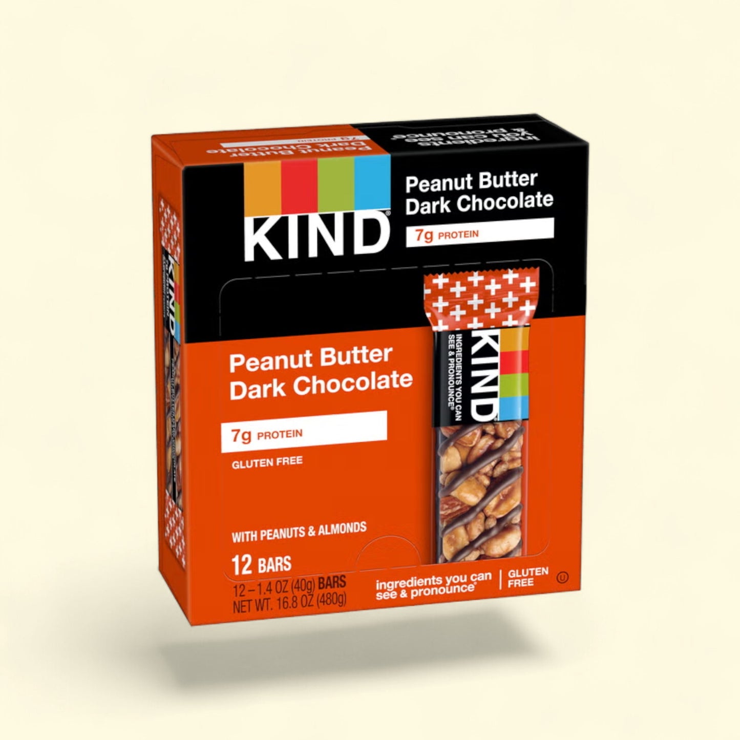 KIND Protein Bars, Peanut Butter Dark Chocolate, 16.8oz/12ct