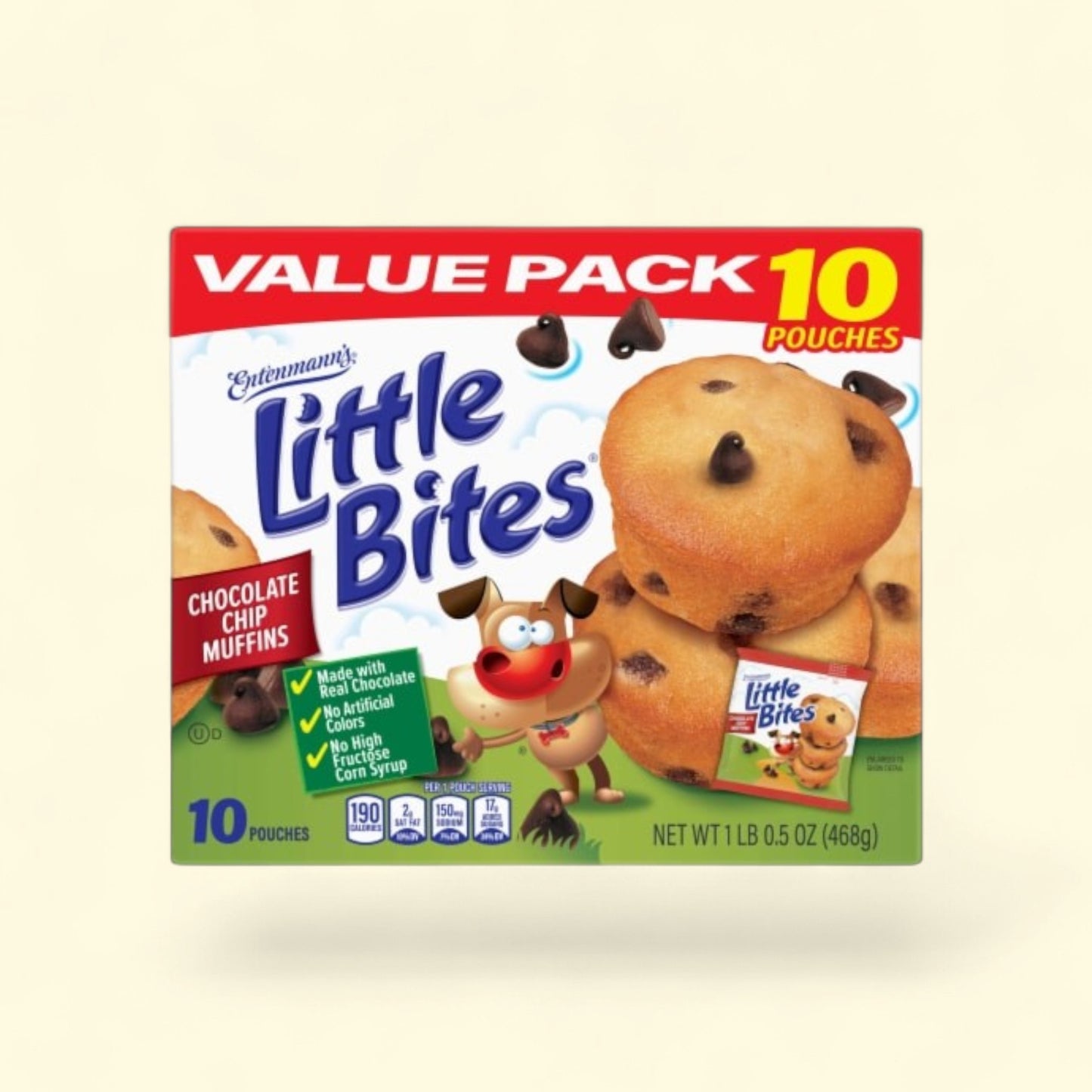 Little Bites Chocolate Chip Muffins, 10 packs, 16.5 oz