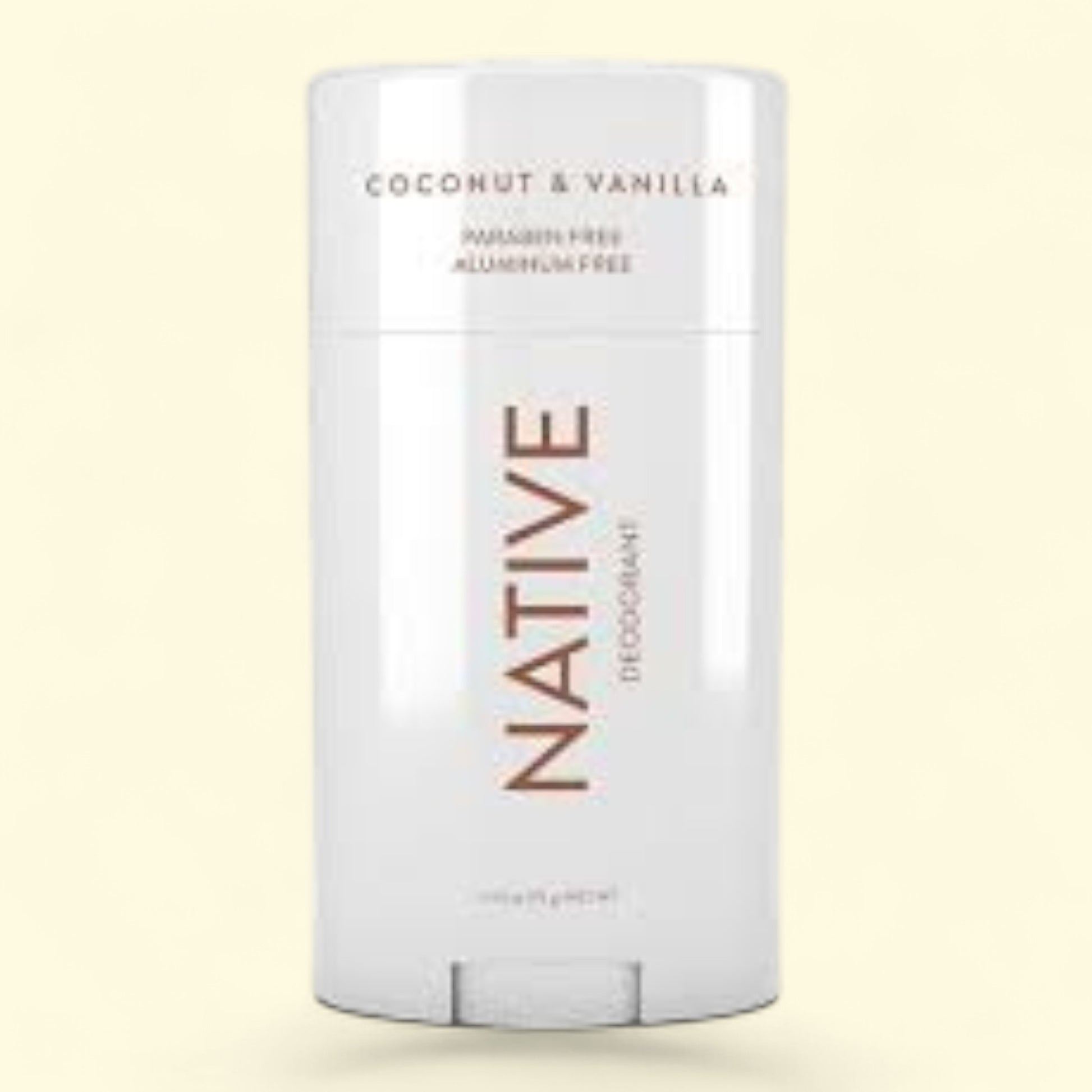 Native deodorant stick with coconut and vanilla scent