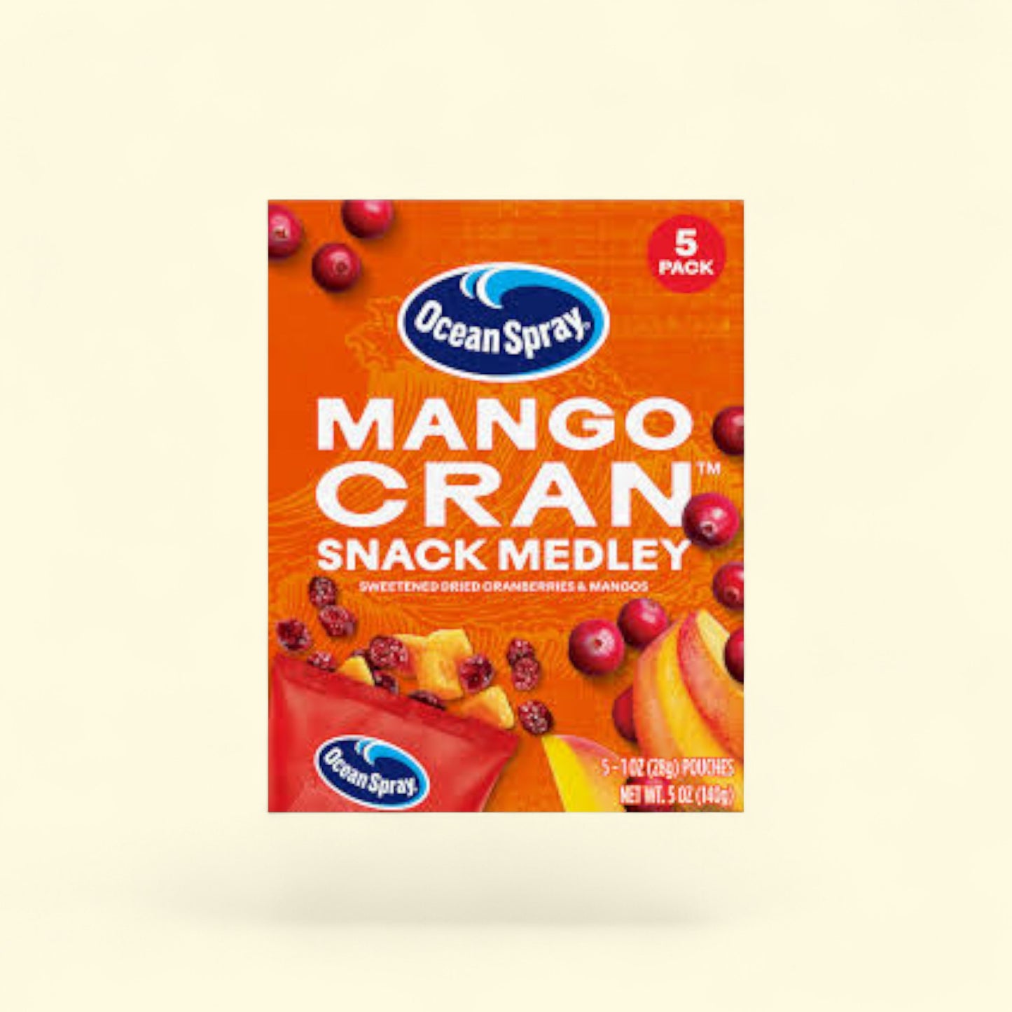 Ocean Spray Mango Cran Snack Medley packaging