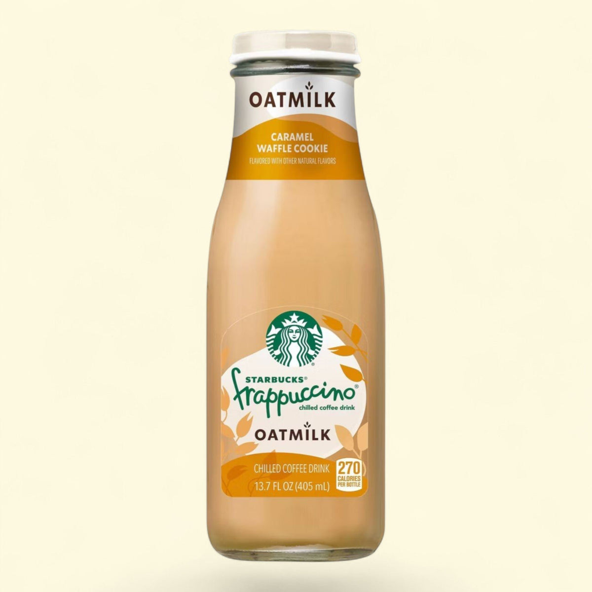 Starbucks Frappuccino Oatmilk Caramel Waffle Cookie Coffee Drink, 13.7 fl oz Bottle