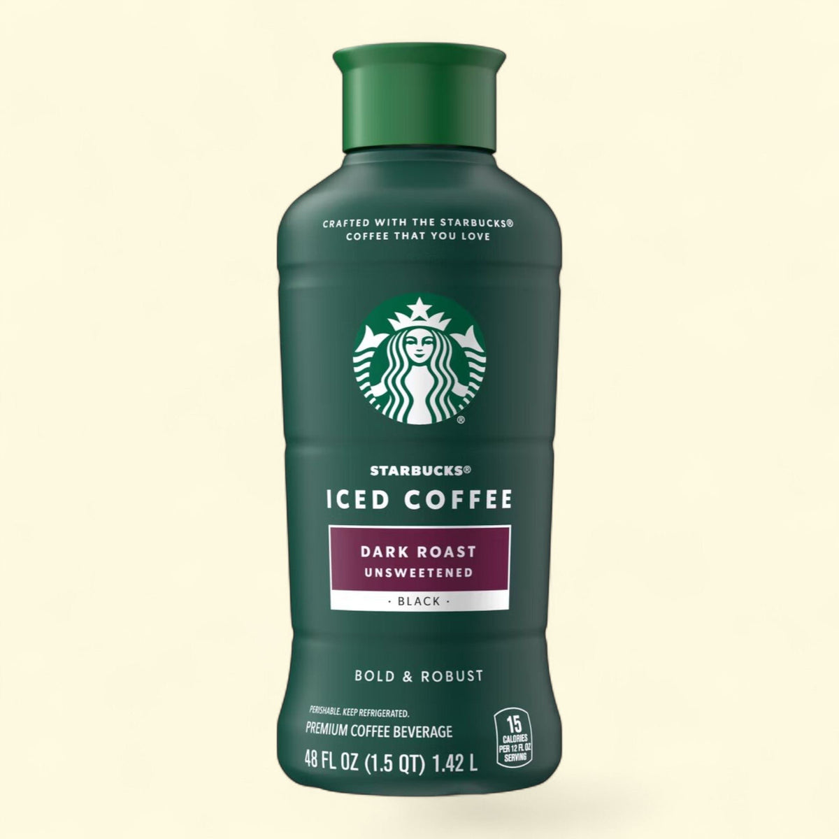 Starbucks Unsweetened Dark Roast Iced Coffee, 48 fl oz