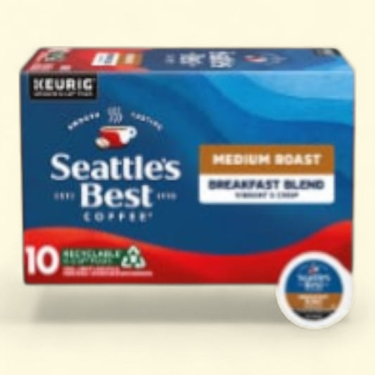 Seattle's Best Coffee Breakfast Blend Medium Roast K-Cup Coffee Pods, 24 Count