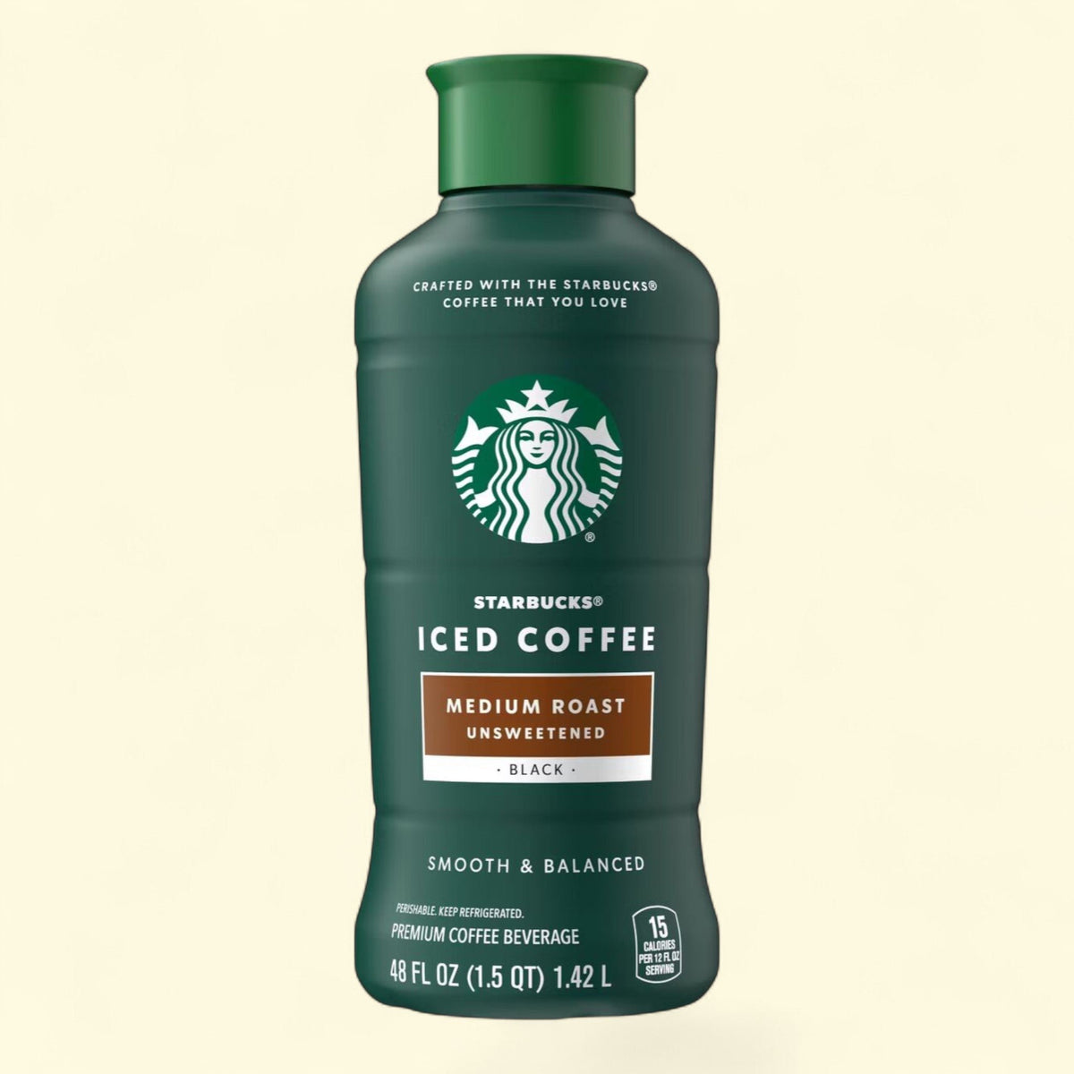 Starbucks Iced Coffee, Unsweetened, Medium Roast - 48 fl oz