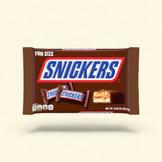 Snickers Fun Size Chocolate Candy Bars, 10.59 oz. — authentic US product shipped worldwide by Treatspree