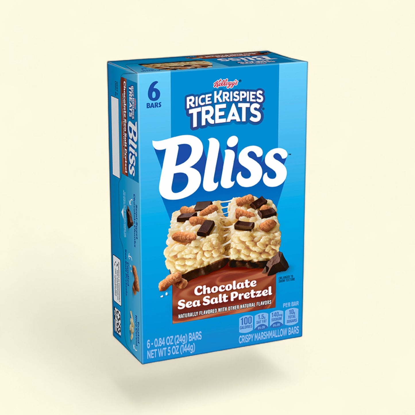 Rice Krispies Treats Bliss Chocolate Sea Salt Pretzel, 8.4 oz, 10 C... — authentic US product shipped worldwide by Treatspree