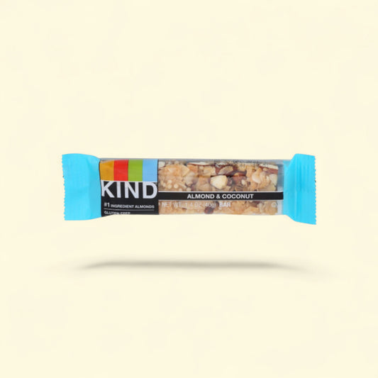 KIND Almond & Coconut Snack Bars, 1.4 oz, 12 Count Pack — authentic US product shipped worldwide by Treatspree