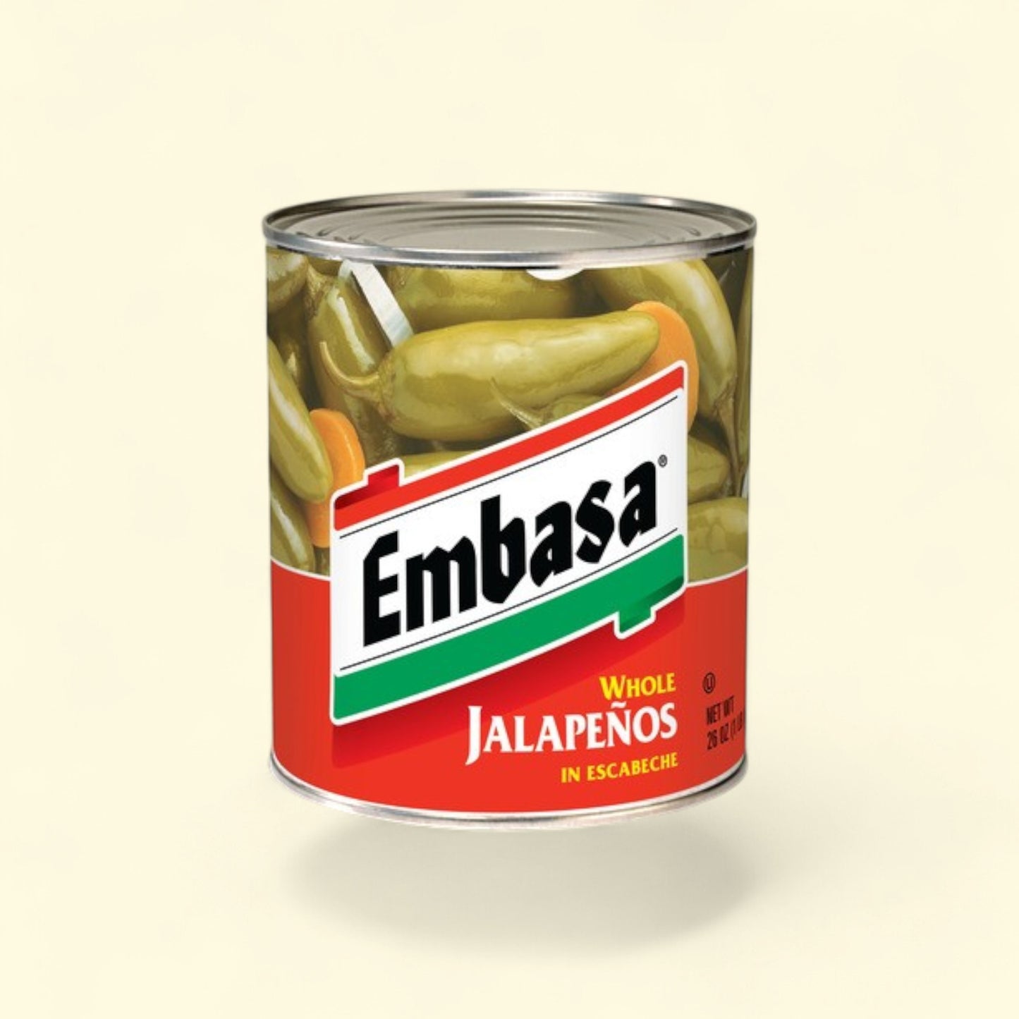 Treatspree Embasa Whole Jalapenos in Escabeche, pickled with carrots and onions, 26 oz can.