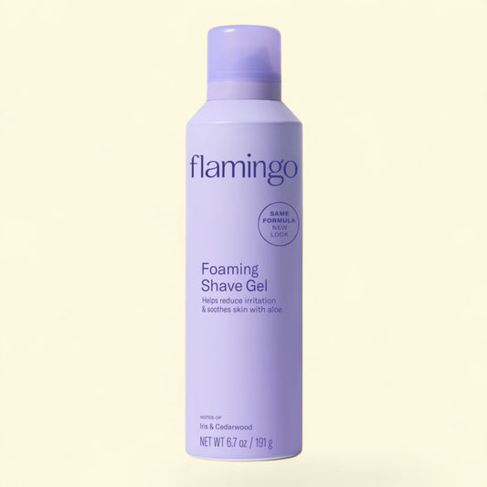 Treatspree Flamingo Foaming Shave Gel with Aloe Vera, 6.7 oz, 2 Count. Soothing gel creates a cushion for a smooth shave.