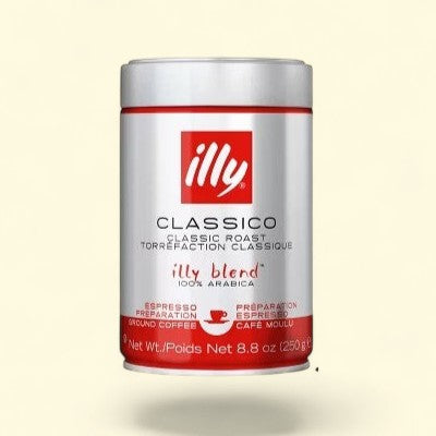 Illy Classico Espresso Ground Coffee, 8.8oz — authentic US product shipped worldwide by Treatspree