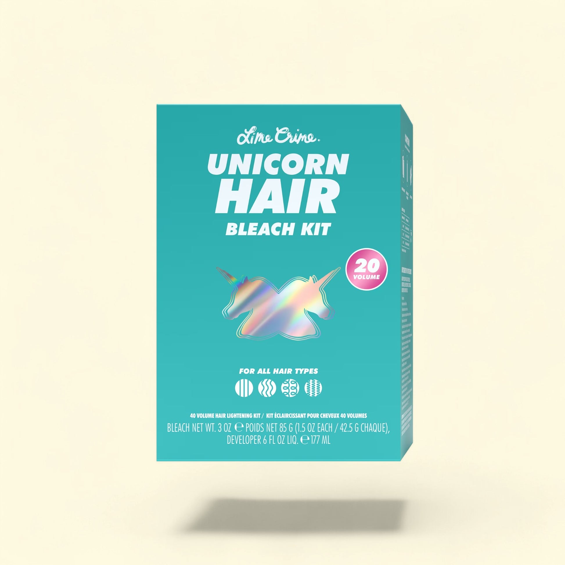 Treatspree Lime Crime Unicorn Hair Bleach Kit 40 Volume for all hair types, vegan & cruelty-free.