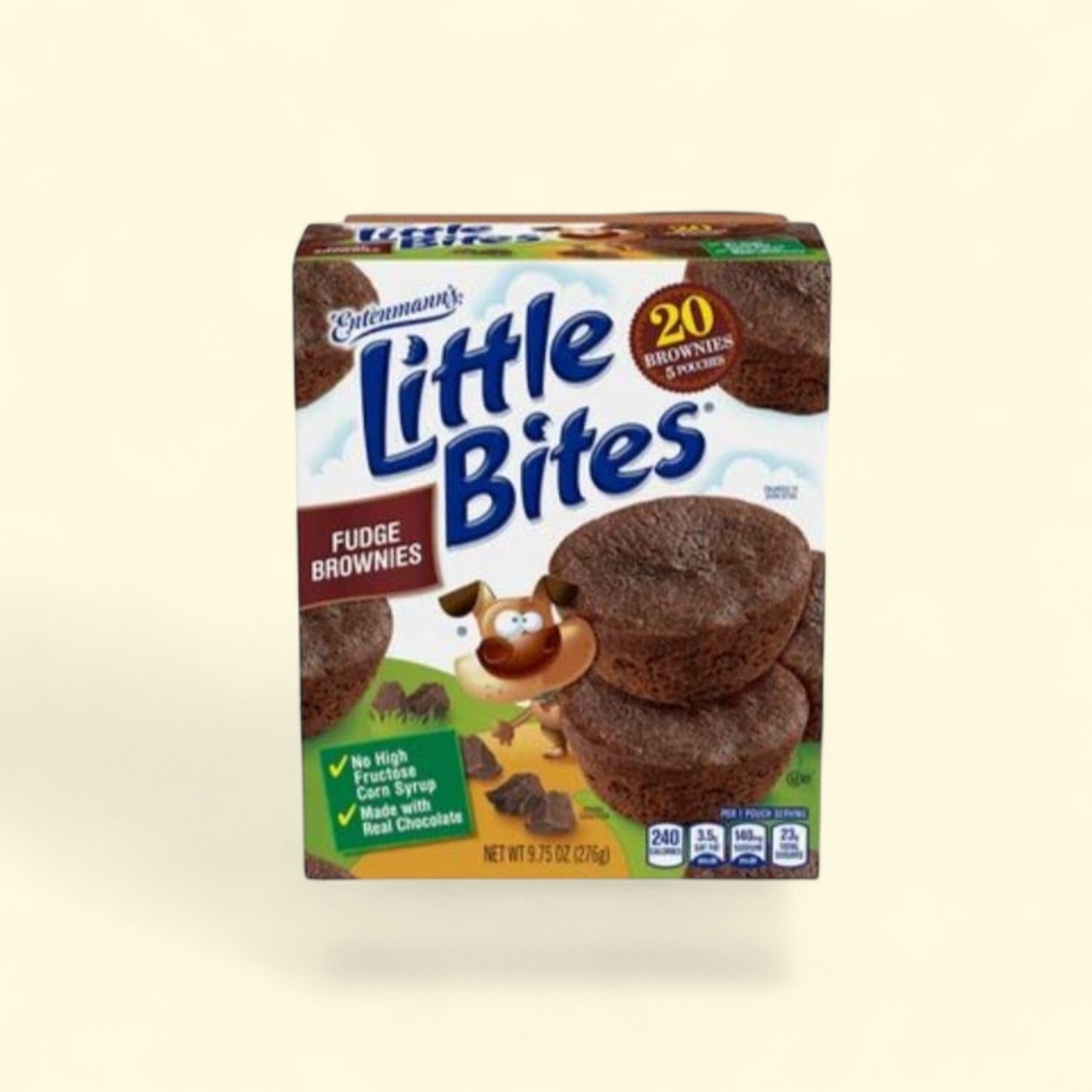 Treatspree Entenmann's Little Bites Chocolate Fudge Brownies, 20 count, made with real chocolate, no high fructose corn syrup.