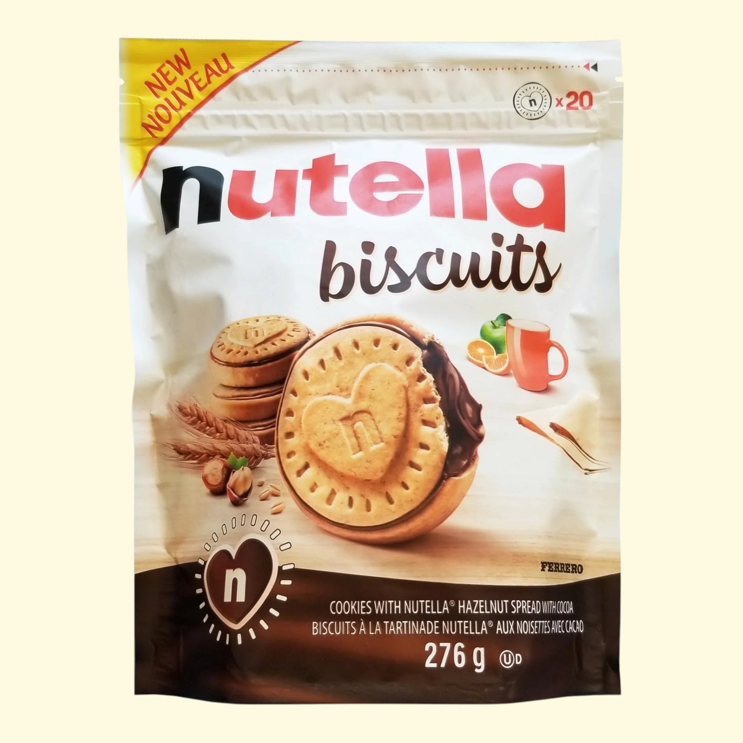 Nutella Biscuits, 9.7oz, 20ct — authentic US product shipped worldwide by Treatspree