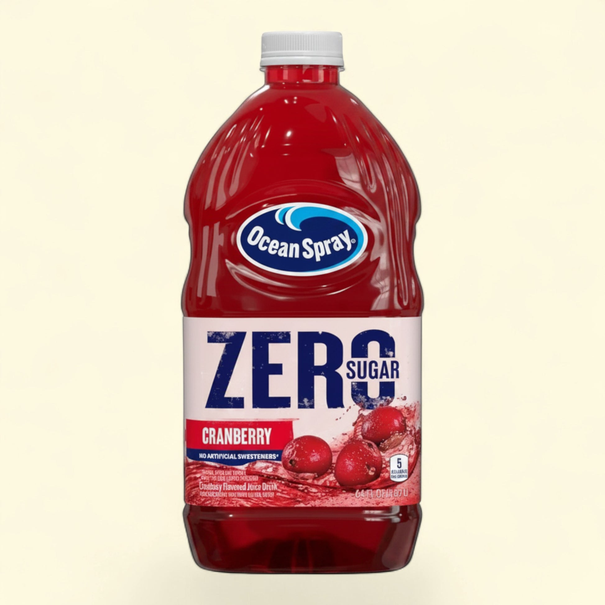 Treatspree Ocean Spray Zero Sugar Cranberry Juice Drink, 64 fl oz bottle with 0g sugar and vitamin C.
