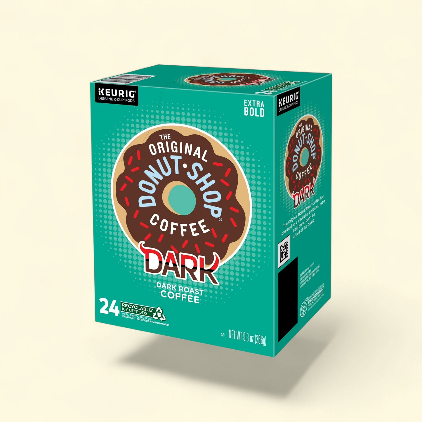 Treatspree The Original Donut Shop Dark Dark Roast K-Cup Coffee Pods, 24 count, extra bold, recyclable