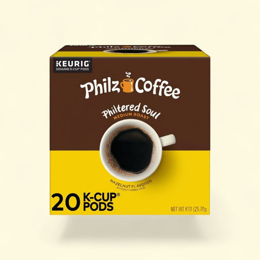 Treatspree Philz Coffee Philtered Soul Medium Roast K-Cup Pods, hazelnut flavored coffee, 20 count.